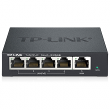  TP-LINK 48V标准POE供电路由器 支持AC管理一体 TL-R470P-AC4口