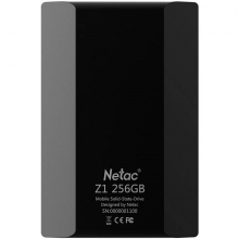 朗科 Z1-256G 便携式固态硬盘移动硬盘 256G (单位:个) 黑色